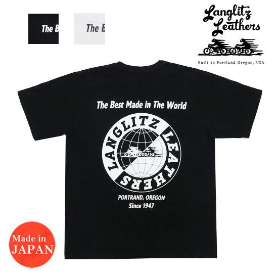 ラングリッツレザーズ Langlitz Leathers 半袖 Tシャツ プリント 日本製 LLC-...