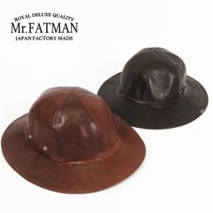Mr.FATMAN ミスターファットマン レザー ビッグ キャスケット 茶芯馬革