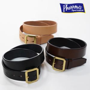 Pherrow's（フェローズ） ポイント5倍 UKサドルレザー 極太 ダブルピン