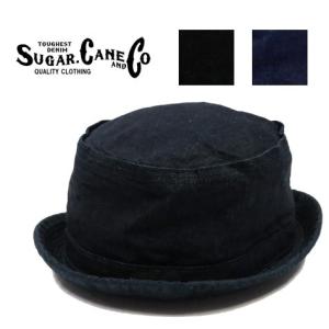 シュガーケーン SUGAR CANE 10oz.DENIM PORKPIE HATデニム ポークパイハット sc02466｜earthmarket1