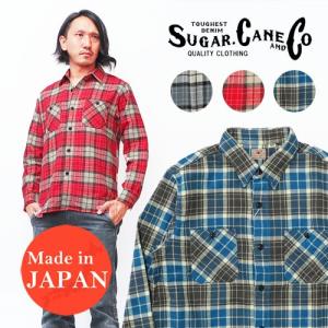 SUGAR CANE シュガーケーン 長袖 ワークシャツ ツイルチェック