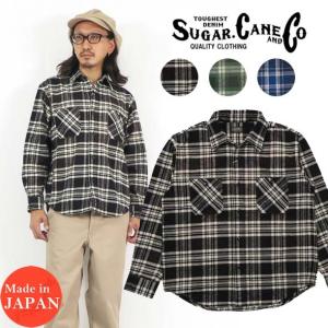 SUGAR CANE シュガーケーン 長袖 ネイティブアメリカンパターン ワーク