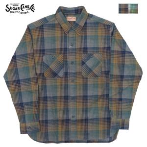 SUGAR CANE シュガーケーン 長袖シャツ コットン フランネル チェック