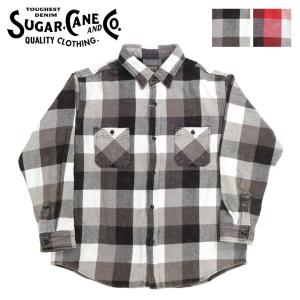 SUGAR CANE シュガーケーン 長袖 インディゴ タイプライター チェック