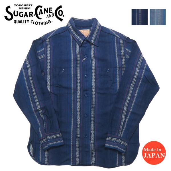 シュガーケーン SUGAR CANE 長袖 ネイティブアメリカン ワーク シャツ NATIVE AM...