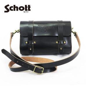 Schott(ショット) 牛革 ウエストバッグ ワンショルダーバッグ Schott N.Y.C (ショット) ボディバッグ スモール レザーバッグ
