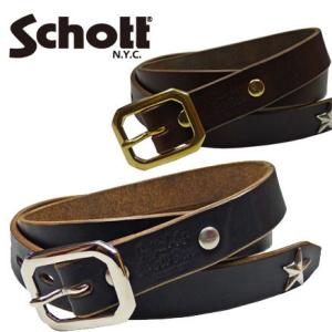 Schott N.Y.C（ショット） Schott 3119004 本革（牛）ギャリソンベルト