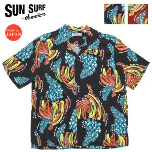 SUN SURF サンサーフ 半袖 レーヨン ハワイアンシャツ 「BLOOMS OF