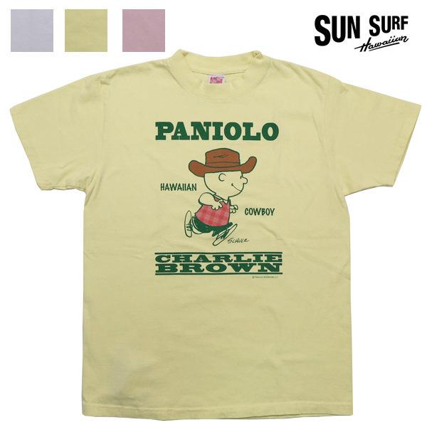 サンサーフ SUN SURF ピーナッツコラボ スヌーピー 半袖 Tシャツ “PANIOLO” PE...