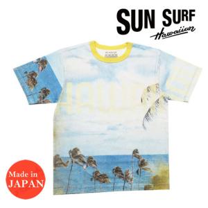 SUN SURF SUNSURF サンサーフ プリント 半袖 Tシャツ HAWAIIAN BAND