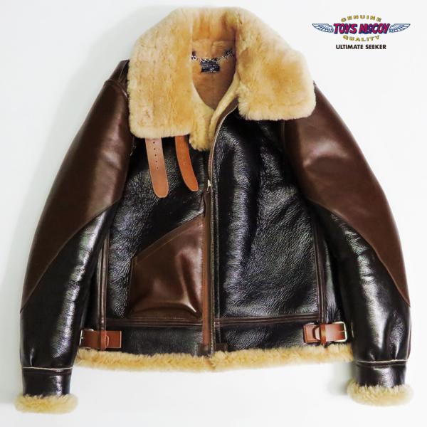 トイズマッコイ TOYS McCOY B-3 シープムートン レザー フライトジャケット DUO T...