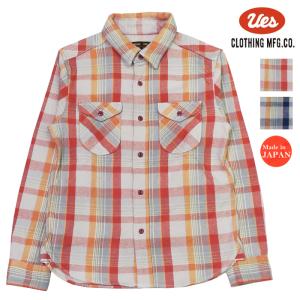 UES（ウエス） チェック 先染ヘビーネルシャツ 長袖 502553 【2025年