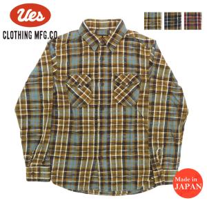 UES（ウエス） チェック エクストラヘビーネルシャツ 長袖 フランネル