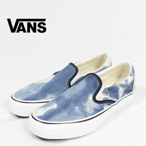 VANS バンズ スリッポン BLEACH WASH BLUE SLIP-ON VR3 スニーカー vn0007ncblu｜earthmarket1