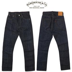 ウェアハウス WAREHOUSE ジーンズ 1001XX ストレート ジーンズ ノンウォッシュ 13.5oz 米綿3州ブレンド バナーデニム ジーパン Ｇパン