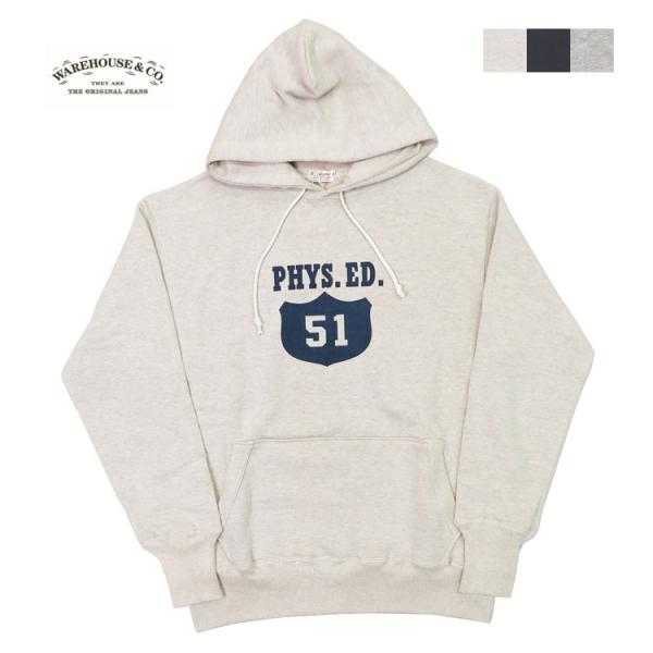 ウェアハウス WAREHOUSE プルオーバー スウェット フード パーカー Lot 450 2本針...