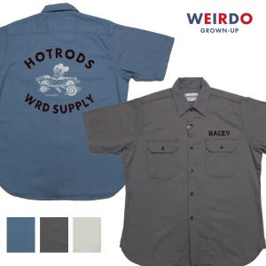 WEIRDO（ウィアード） 半袖シャツ ホットロッド RACE? S/S シャツ