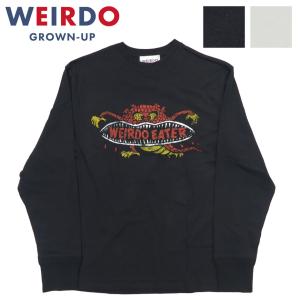 WEIRDO ウィアード 長袖 クルーネック Tシャツ プリント EATER L/S T-SHIRT...