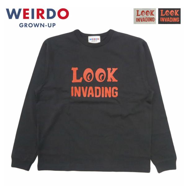 WEIRDO ウィアード グラッドハンド 長袖 クルーネック Tシャツ LOOK INVADING ...