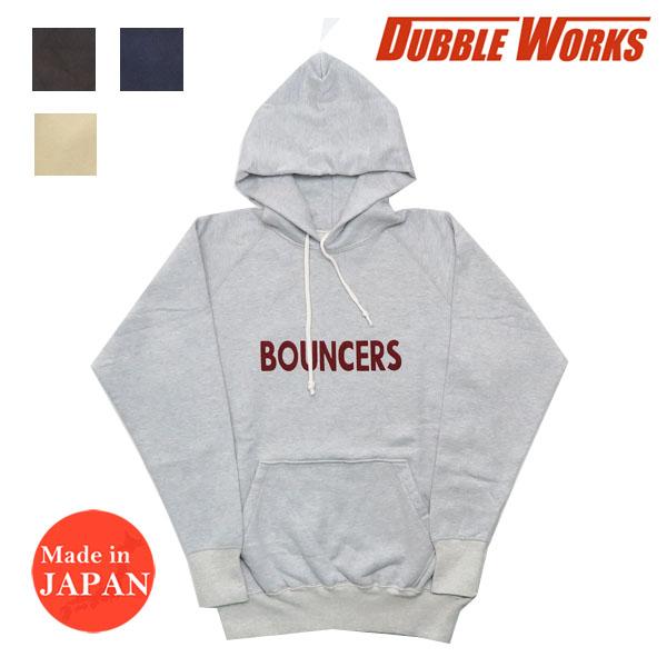 ダブルワークス DUBBLE WORKS 長袖 プリント パーカー プルオーバー BOUNCERS ...