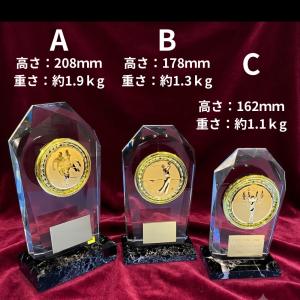 アーストロフィー クリスタル 大理石 トロフィ...の詳細画像1