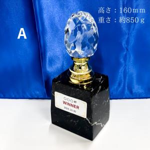 アーストロフィー 3Dクリスタル+天然石トロフ...の詳細画像2