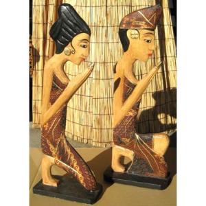 ガルーダの木彫り 100cm 木製スワール無垢材 MADE M作 アジアン雑貨