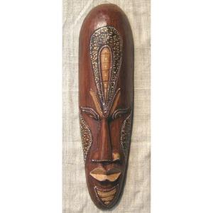 バリ島の木彫りマスク☆50cmD☆
