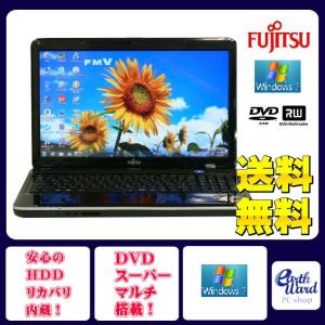 富士通 ノートパソコン 中古パソコン AH40/D ブラック テンキー ノート 本体 Windows...