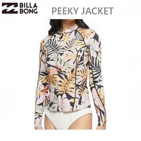 送料無料 2022 BILLABONG レディース PEEKY JACKET ウェットスーツ 2mm...