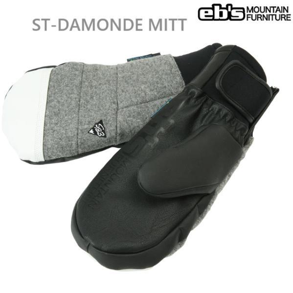 送料無料 eb's ST-DAMONDE MITT SNOWBOARD GLOVE MELTON G...