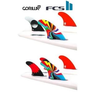 送料無料 Mサイズ 65Kg - 80Kg GORILLA FIN FCS2 TRI QUAD サーフィン ゴリラフィン トライ クアッドセット MEDIUM 新品 5本セット｜earthweb-shop