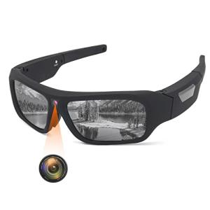 アクションカメラ メガネ型カメラ スポーツカメラ サングラス型カメラ 4K画質 H.264 小型 UV400偏光レンズ スキー 乗馬 ボート遊び