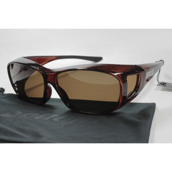 BOUCHE ブーシュ 偏光サングラス OVER GLASS BRW/BRW