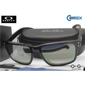 オークリー OAKLEY HOLBROOK (A) ホルブルック OO9244 POLISHED BLACK コンベックス 偏光 101グレイ シルバーミラー｜eass