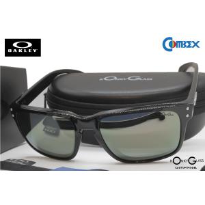 オークリー OAKLEY HOLBROOK (A) ホルブルック OO9244 POLISHED BLACK コンベックス 偏光 151グレイ シルバーミラー｜eass