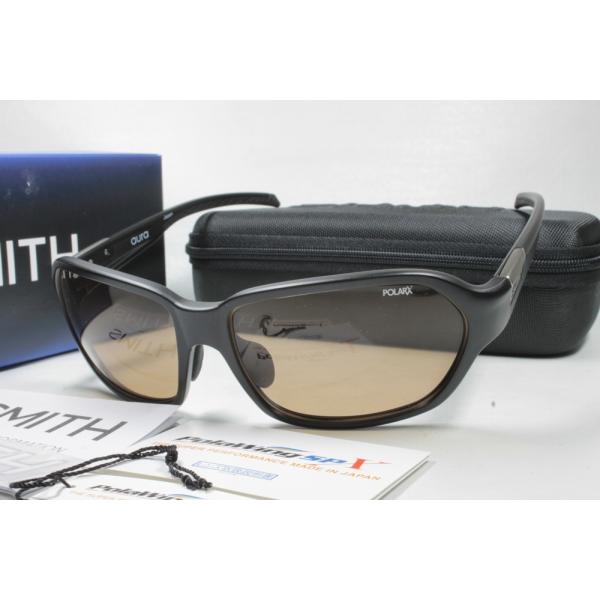 SMITH スミス 偏光サングラス ACTION POLAR Aura オーラ Matte Blac...