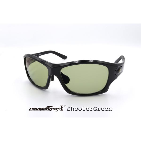 TORHINO(トライノ) 偏光サングラス duma ブラック シューターグリーン PolaWing