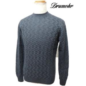 2018-19AW 秋冬新作！ＤＲＵＭＯＨＲドルモア メンズ ウール クールネック リブニット/D8M103V-3-671グレー｜east-hills