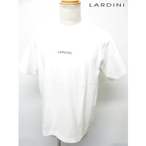 ラルディーニ ＬＡＲＤＩＮＩ メンズ コットン ワンポイント ロゴ Ｔシャツ オフホワイト 2024...