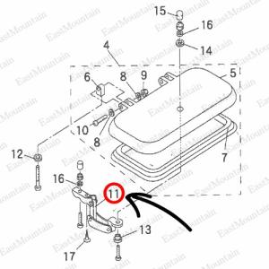 純正部品 エアーインテイク用レバー (本体、ビ...の詳細画像1