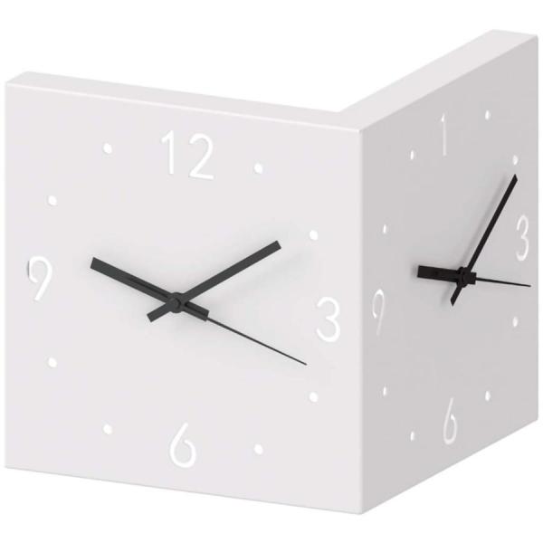 置き時計?掛け時計 両面コーナーサイレントクォーツ壁掛け時計、 ホームクリエイティブデコレーション振...