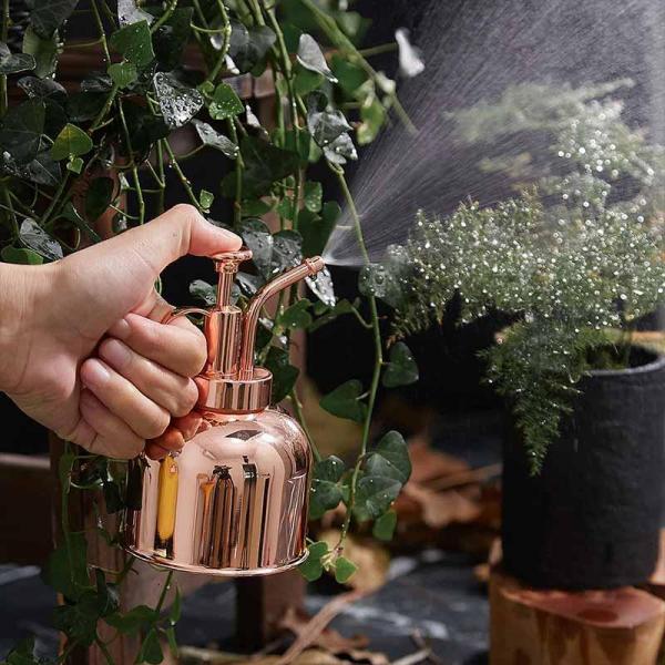 霧吹き スプレー 観葉植物 300ml ボトル 304ステンレス 園芸用霧吹き お洒落 じょうろ 園...