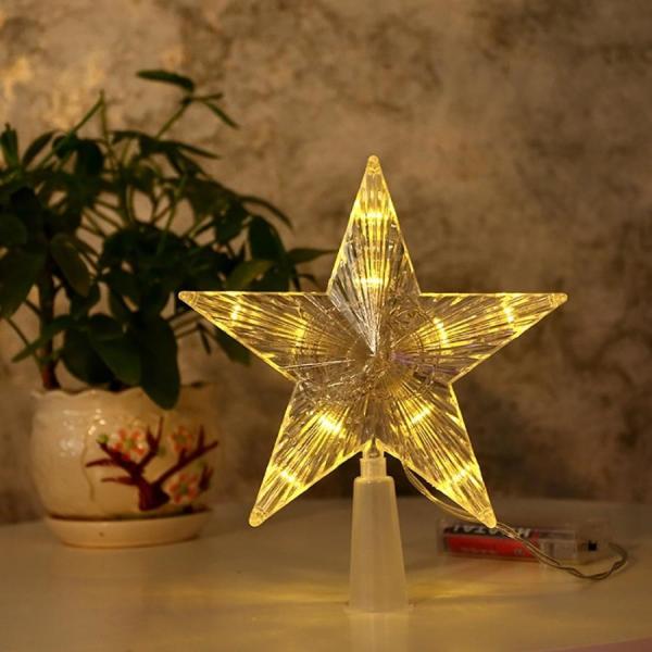 照明 星 ツリートッパー LED クリスマスツリー ツリートップ スター ツリー オーナメント 誕生...