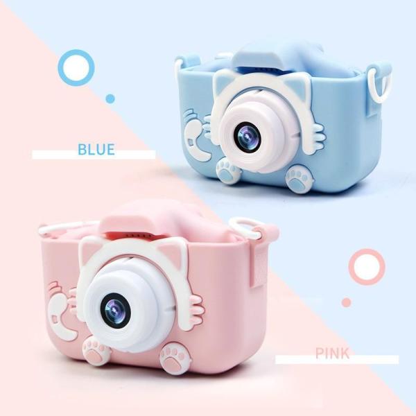 キッズカメラ ユニコーン 32G SDカード付 おもちゃ ピンク ブルー プレゼント ビデオカメラ ...
