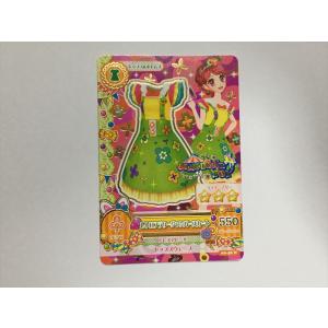 b246【アイカツ カード】 レトロフラワージャンパースカート 06-48 トップス＆ボトムス 1枚 即決