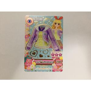 a589【アイカツ カード】 リボン柄ボレロトップス 02-08 トップス 1枚 即決