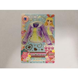 a591【アイカツ カード】 リボン柄ボレロトップス 02-08 トップス 1枚 即決
