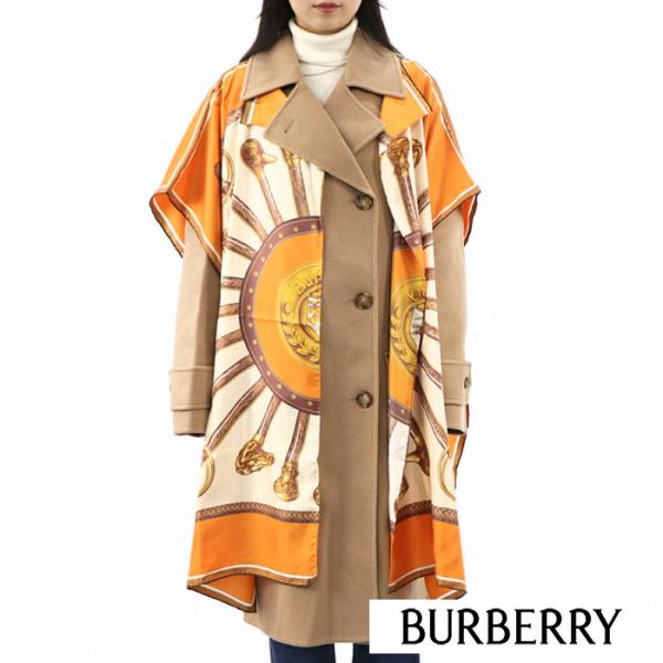 バーバリー BURBERRY ストール 8027157 A1934 オレンジ スカーフケープ オープ...