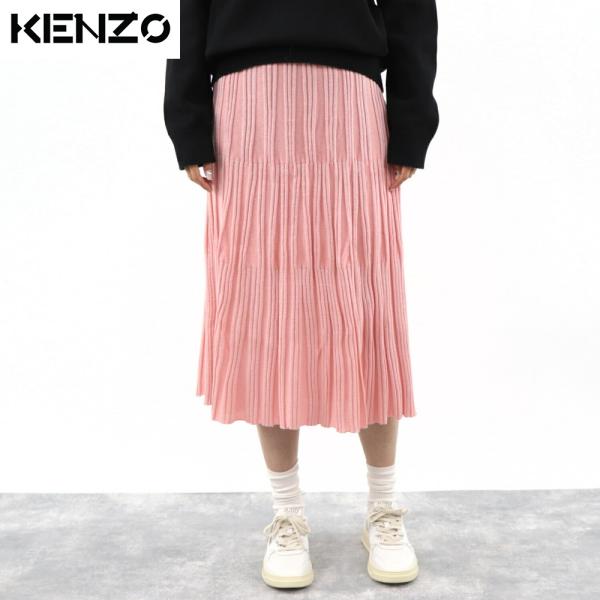 ケンゾー KENZO スカート FA52JU512810 32 レディース ピンク ニットスカート ...